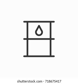 Oil icon, illustration isolated vector sign symbol