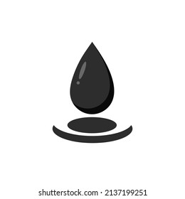 Icono de aceite. Logotipo de aceite. Ilustración vectorial. Aislado en fondo blanco. Stroke Editable
