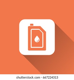 oil icon with long shadow