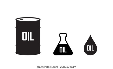 oil icon on white background