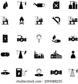 oil icon set