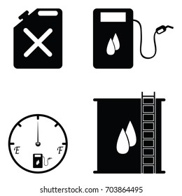 oil icon set