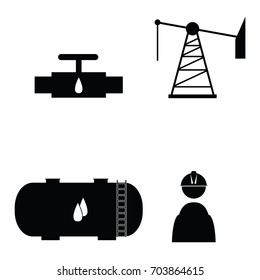oil icon set