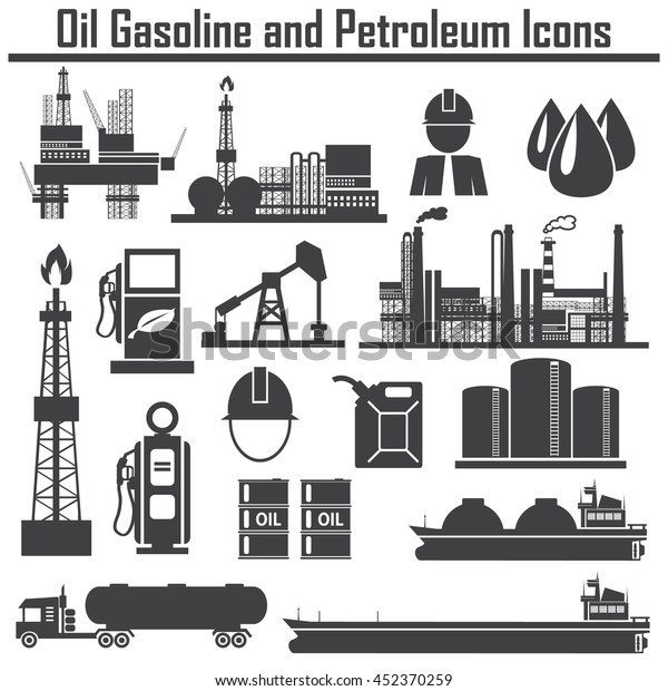 Oil  icon set\
Energy & technology\
,vector