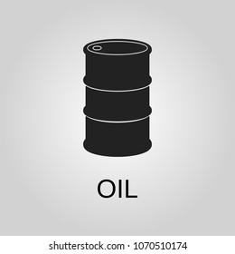 Oil icon. Oil symbol. Flat design. Stock - Vector illustration