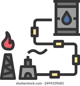 Símbolo de ícono de aceite Imagen de Vector