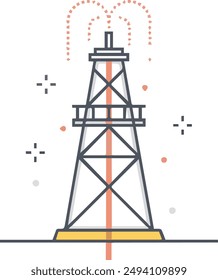 Símbolo de ícono de aceite Imagen de Vector