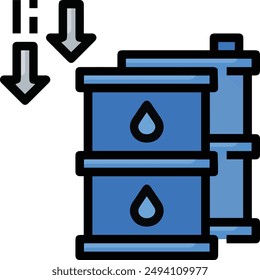 Símbolo de ícono de aceite Imagen de Vector