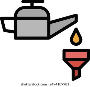 Símbolo de ícono de aceite Imagen de Vector