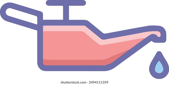 Símbolo de ícono de aceite Imagen de Vector