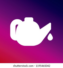 Oil icon vector creative design purple and pink gradient background