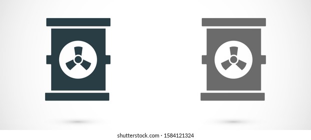 Oil icon vector drum container / barrel with sign flat vector icon for apps and websites. Oil icon vector Abstract symbol of a drop. Oil icon vector EPS-10 (non transparent elements, non gradient)
