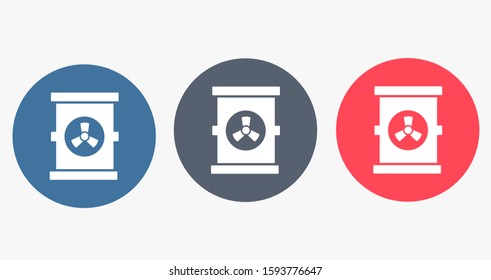 Oil icon vector drum container / barrel with sign flat vector icon for apps and websites. Oil icon vector Abstract symbol of a drop. Oil icon vector EPS-10 (non transparent elements, non gradient)
