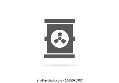 Oil icon vector drum container / barrel with sign flat vector icon for apps and websites. Oil icon vector Abstract symbol of a drop. Oil icon vector EPS-10 (non transparent elements, non gradient)