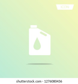 Oil icon vector , Oil Gallon icon isolated on white background.