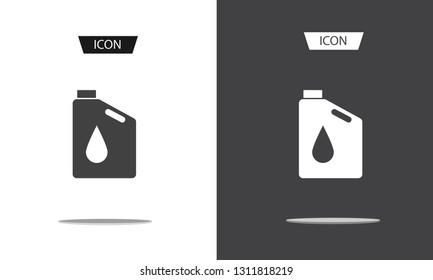 Oil icon vector , Oil Gallon icon isolated on white background.