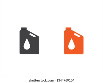 Oil icon vector , Oil Gallon icon isolated on white background.