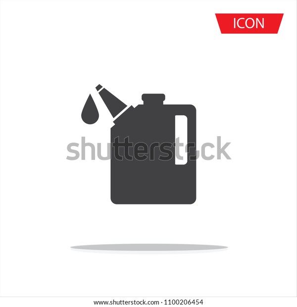 Oil icon vector , Oil Gallon icon isolated on\
white background.