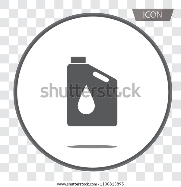 Oil icon vector , Oil Gallon icon isolated on\
white background.