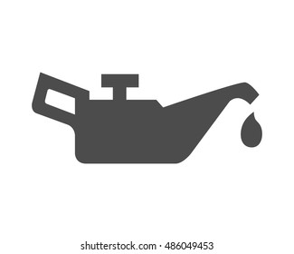 Oil icon Vector Illustration. Car dashboard panel indicators.