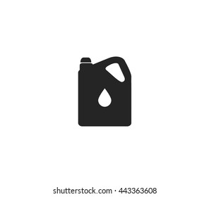 Oil icon vector. Liquid bottle.  Fuel canister vector icon.  Canister icon. 