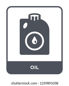 oil icon vector on white background, oil trendy filled icons from Industry collection, oil simple element illustration