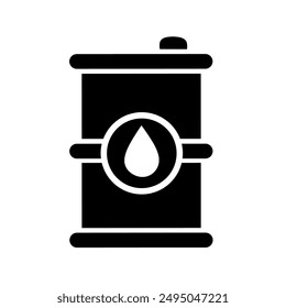 oil icon vector with simple design. oil drum icon