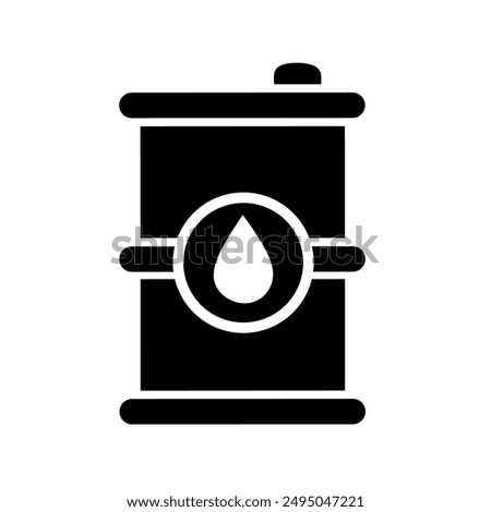 oil icon vector with simple design. oil drum icon