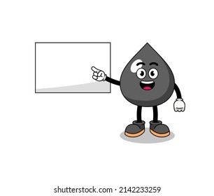 Ölgrafik mit Präsentation , Zeichendesign