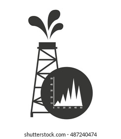 oil industry business icon vector illustration design