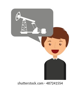 oil industry business icon vector illustration design