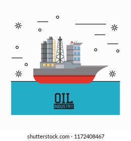 Oil industry concept