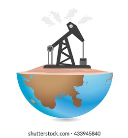 Oil Industry concept design on white background,vector