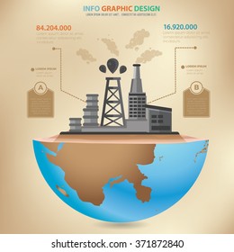 Oil industry concept design,info graphic,vector