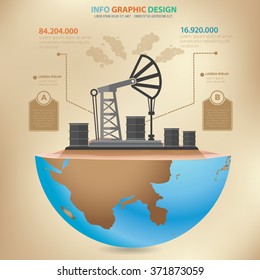 Oil industry concept design,info graphic,vector