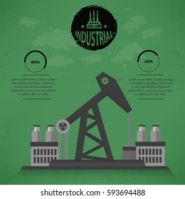 Oil industry concept design,vector