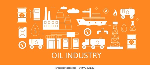 Industria petrolera Concepto extracción producción refinería y transporte petróleo