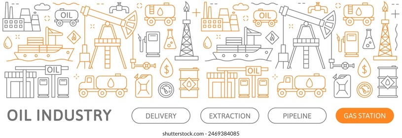 Industria petrolera Concepto extracción producción refinería y transporte petróleo