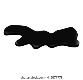 Oil industry concept represented by black splash icon. isolated and flat illustration 