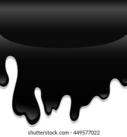 Oil industry concept represented by black splash icon. Isolated and flat illustration 