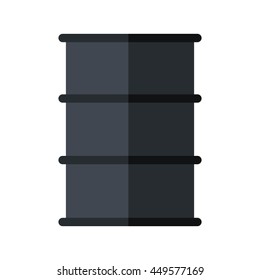 Oil industry concept represented by barrel  icon. Isolated and flat illustration 