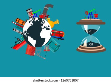 Oil industry concept vector illustration