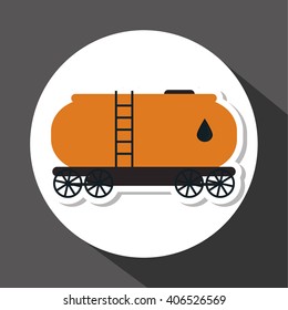 Oil industry and container design, vector illustration