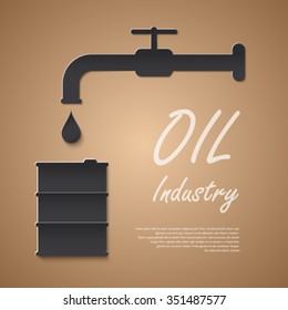 Oil industry design, logo template, concept design
