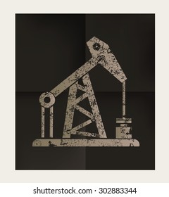 Oil industry design on black background,vector