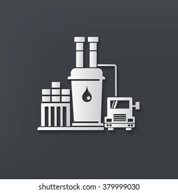 Oil industry design on clean background,vector
