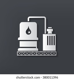 Oil industry design on clean background,vector