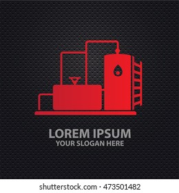 Oil industry design on dark background,vector