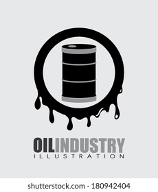 oil industry design over gray background vector illustration 