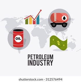Oil industry design, vector illustration eps 10.